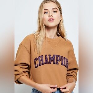 Champion Reverse Weave Cropped Crew Sweatshirt